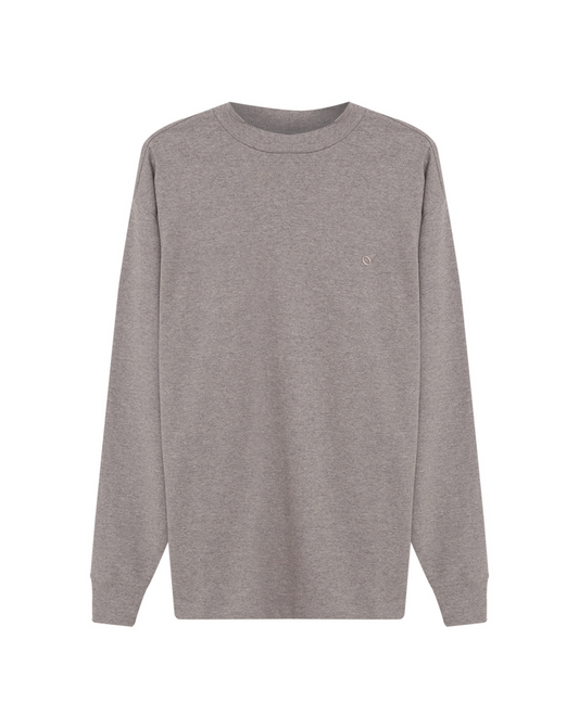 GRAY HIGH NECK T-SHIRT