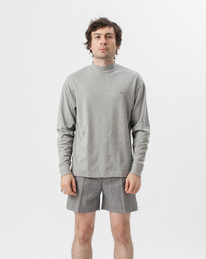 GRAY HIGH NECK T-SHIRT